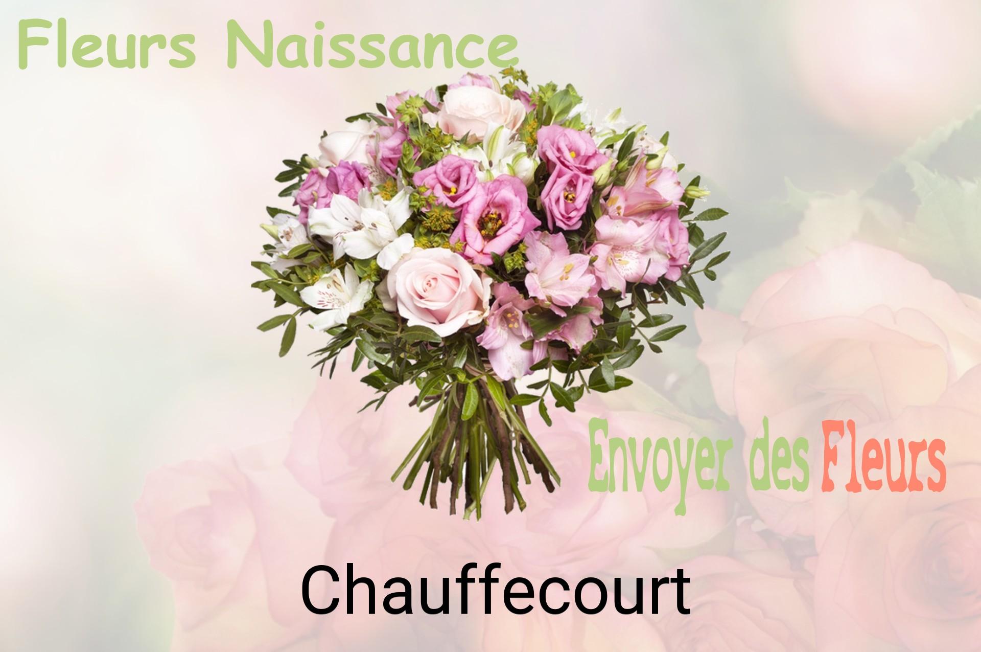 Bouquet de fleurs de naissance livré à Chauffecourt